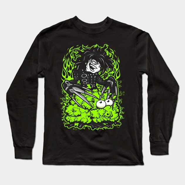 Edward Scissorhand Long Sleeve T-Shirt by KawaiiDread